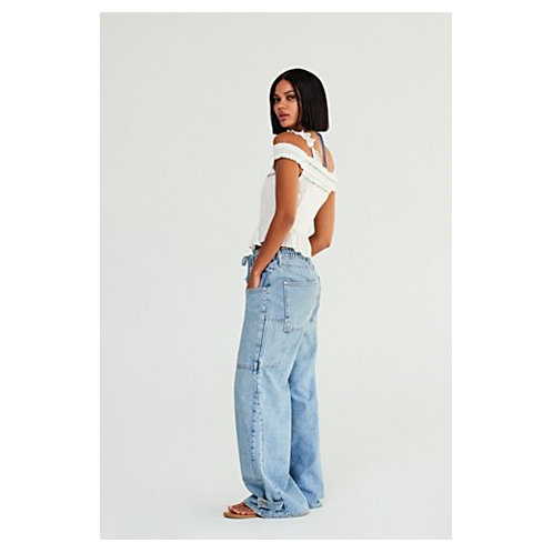 FreePeople CRVY Outlaw Wide-Leg Jeans