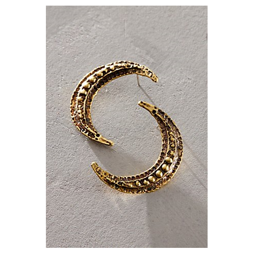 FreePeople Alkemie Large Crescent Moon Earrings