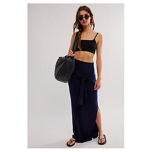 FreePeople Norma Kamali All In One Side Slit Maxi Skirt