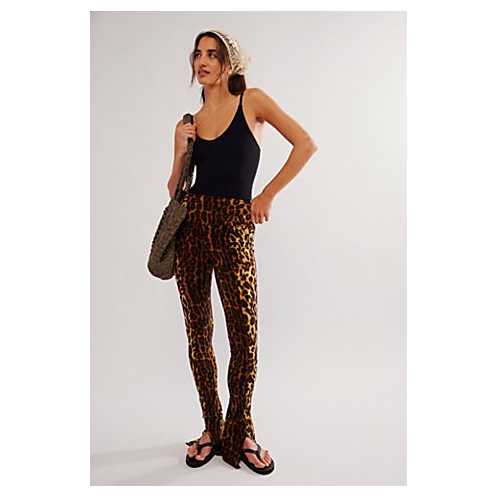 FreePeople Norma Kamali Leopard Spat Leggings