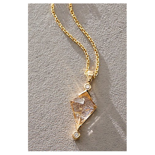 FreePeople Dea Dia Quartz Diamond Necklace