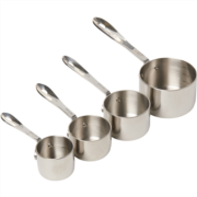 All Clad Tri-Ply Stainless Steel Measuring Cup Set - 4-Piece, Slightly Blemished