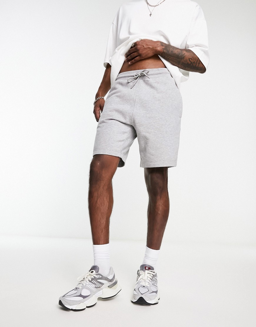 Threadbare jersey shorts in light gray