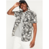 Oldnavy Everyday Printed Non-Stretch Short-Sleeve Shirt for Men