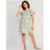 Oldnavy Maternity Smocked Flutter-Sleeve Nightgown