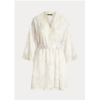 Polo Ralph Lauren Floral Lace-Trim Satin Robe