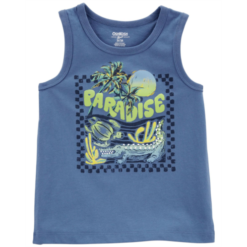 Carters Blue Toddler Cotton Jersey Graphic Tank