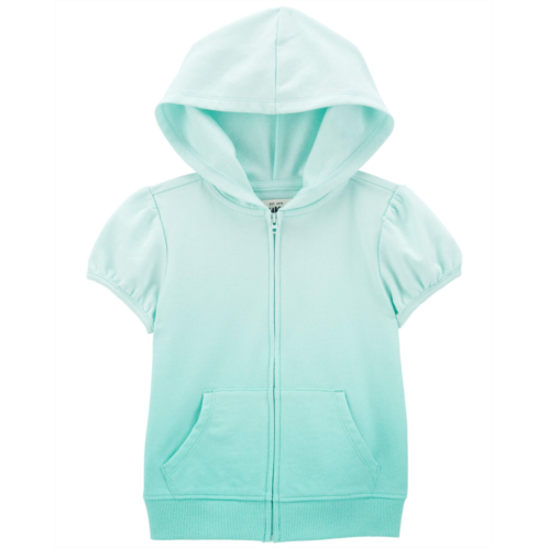 Carters Turquoise Toddler French Terry Hooded Full-Zip Top