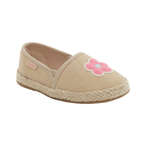 Carters Ivory Toddler Floral Slip-On Shoes