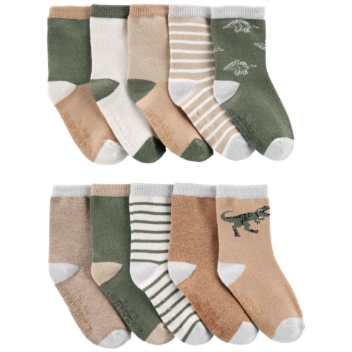 Carters Multi Toddler 10-Pack Dinosaur Socks