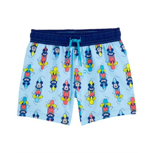 Carters Blue Toddler Mickey Mouse Swim Trunks