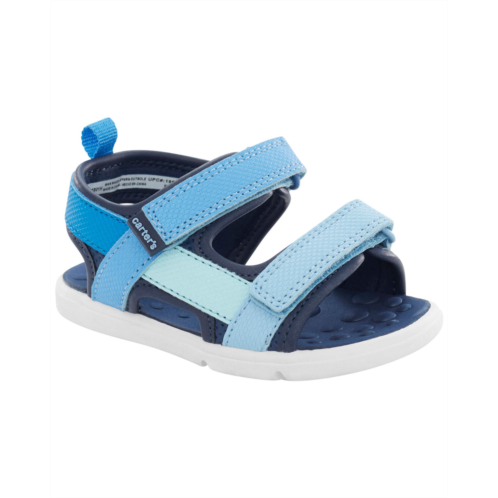 Carters Blue Baby Every Step Hook & Loop Soft Sandals