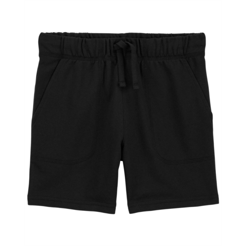 Carters Black Kid Pull-On Cotton Shorts