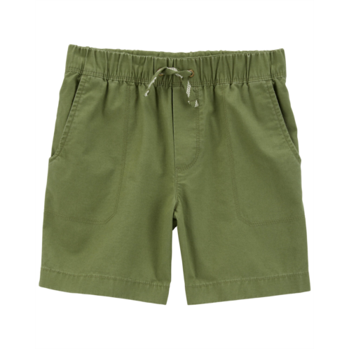 Carters Olive Kid Pull-On Woven Shorts