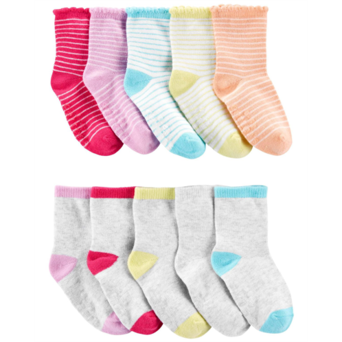 Carters Multi Toddler 10-Pack Crew Socks