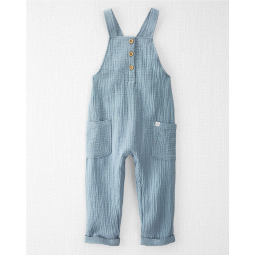 Carters Blue Creek Toddler Organic Cotton Gauze Overalls