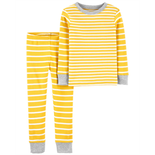Oshkoshbgosh Yellow Toddler 2-Piece Striped Snug Fit Cotton Pajamas | oshkosh.com