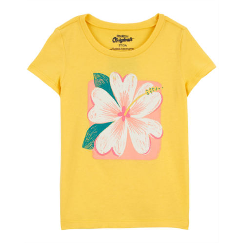 Carters Yellow Toddler Flower Graphic Tee