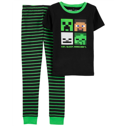 Oshkoshbgosh Black Kid 2-Piece Minecraft 100% Snug Fit Cotton Pajamas | oshkosh.com