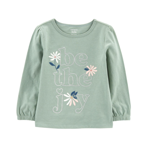 Carters Green Toddler Be The Joy Graphic Tee