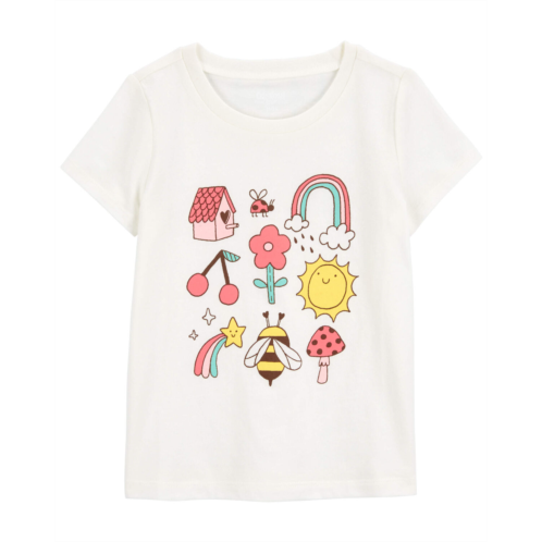 Carters White Toddler Spring Days Graphic Tee