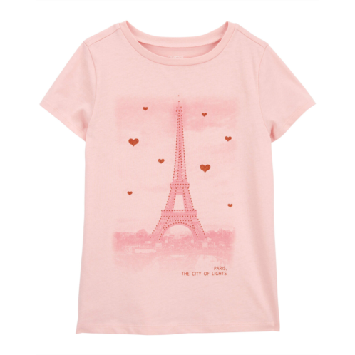 Carters Pink Kid Love Paris Graphic Tee