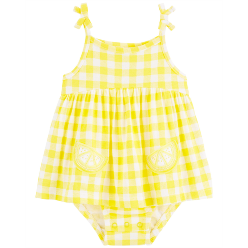 Oshkoshbgosh Yellow Baby Lemon Gingham Sunsuit | oshkosh.com