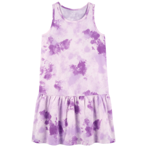 Carters Purple Kid Tie-Dye Tank Dress