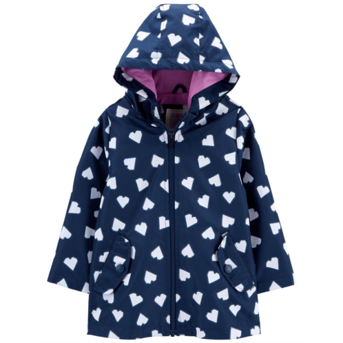 Carters Heart Color Changing Toddler Heart Color-Changing Rain Jacket