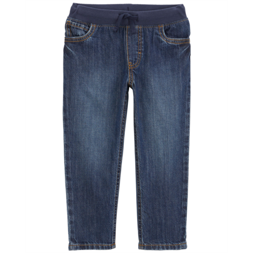 Carters Dark Wash Baby Pull-On Jeans