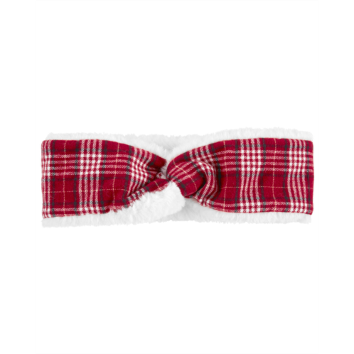 Carters Red Toddler Plaid Ear Warmer