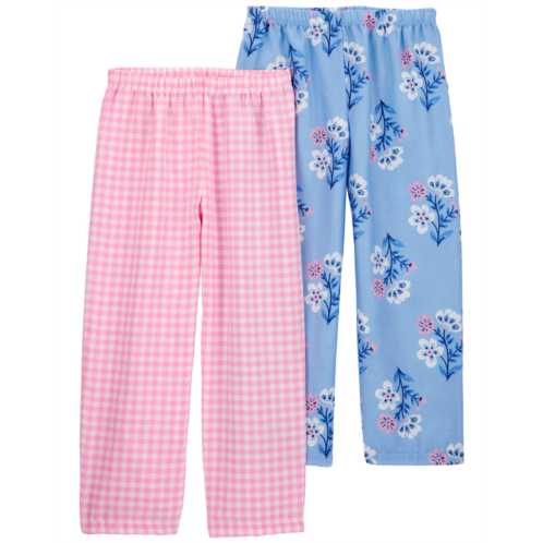 Carters Pink/Blue Kid 2-Pack Loose Fit Pajama Pants
