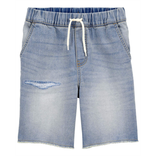 Carters Faded Wash Kid Pull-On Denim Shorts