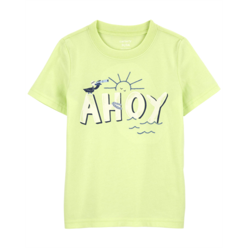 Carters Lime Baby Ahoy Graphic Tee