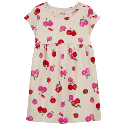 Carters Grey Toddler Cherry Jersey Dress