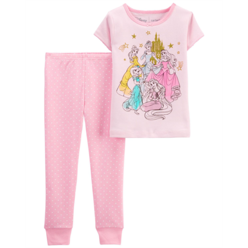 Oshkoshbgosh Pink Toddler 2-Piece Disney Princess 100% Snug Fit Cotton Pajamas | oshkosh.com