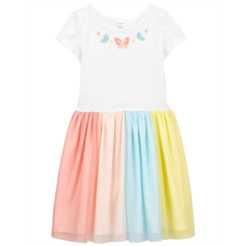 Carters Multi Kid Rainbow Tutu Dress
