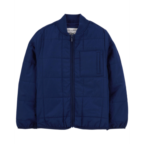 Carters Navy Kid Quilted Bomber Jacket