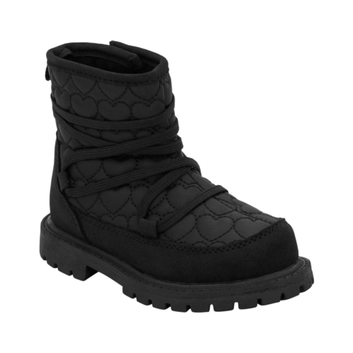 Carters Black Toddler Recycled Boots
