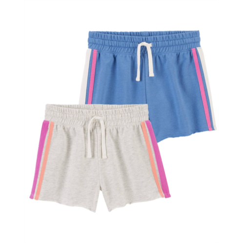 Carters Multi Kid 2-Pack Striped Drawstring Shorts