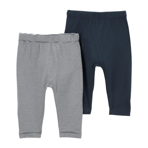 Carters Navy Baby 2-Pack PurelySoft Pants