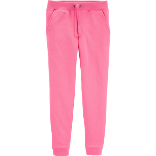 Carters Pink Kid Pull-On French Terry Joggers