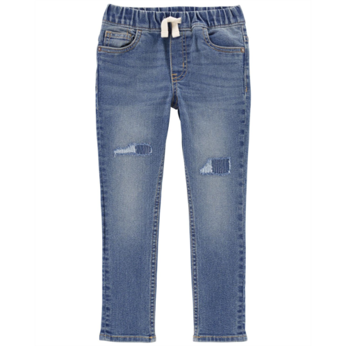 Carters Dean Wash Toddler Pull-On Jeans: Rip & Repair Remix