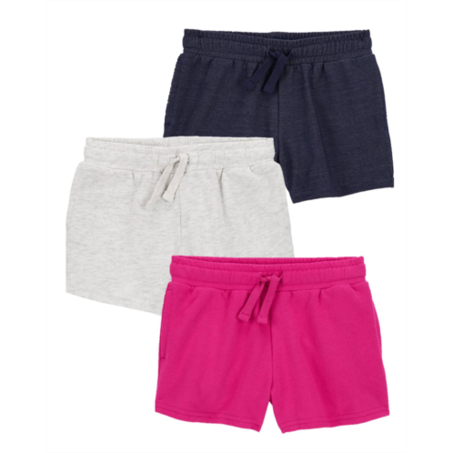 Carters Multi Baby 3-Pack Pull-On French Terry Shorts