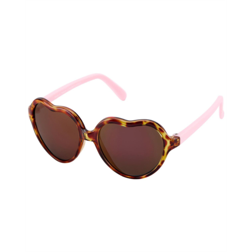 Carters Brown Baby Tortoise Heart Sunglasses