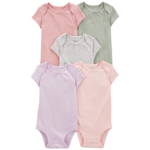 Carters Multi Baby 5-Pack Short-Sleeve Bodysuits