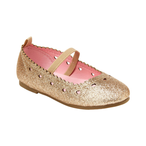 Carters Gold Toddler Ellaria Ballet Flat Shoes