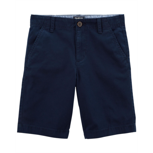 Carters Navy Kid Stretch Chino Shorts