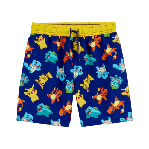 Oshkoshbgosh Blue/Yellow Kid Pokemon Swim Trunks | oshkosh.com