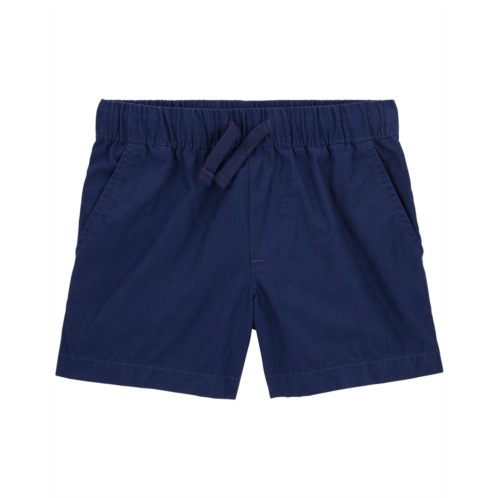 Carters Navy Toddler Pull-On Poplin Shorts